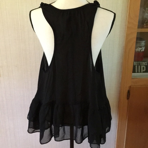 One Teaspoon Black racerback peplum tank large - Picture 4 of 6